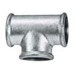 Galvanised Malleable Tee 6" - Click Image to Close